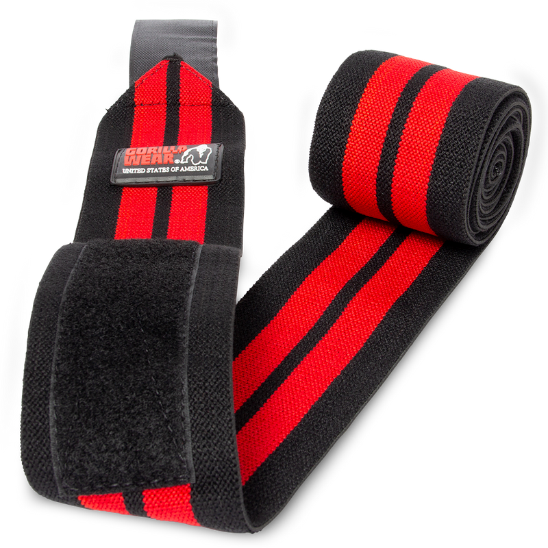 Load image into Gallery viewer, Gorilla Wear - Knee Wraps - Black/Red
