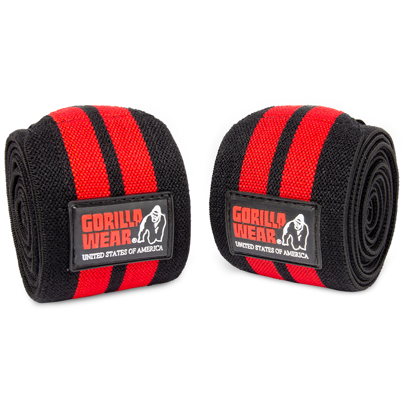 Load image into Gallery viewer, Gorilla Wear - Knee Wraps - Black/Red