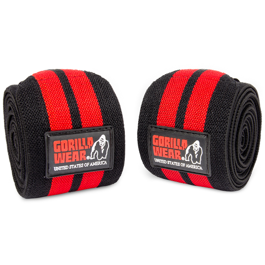 Gorilla Wear - Knee Wraps - Black/Red