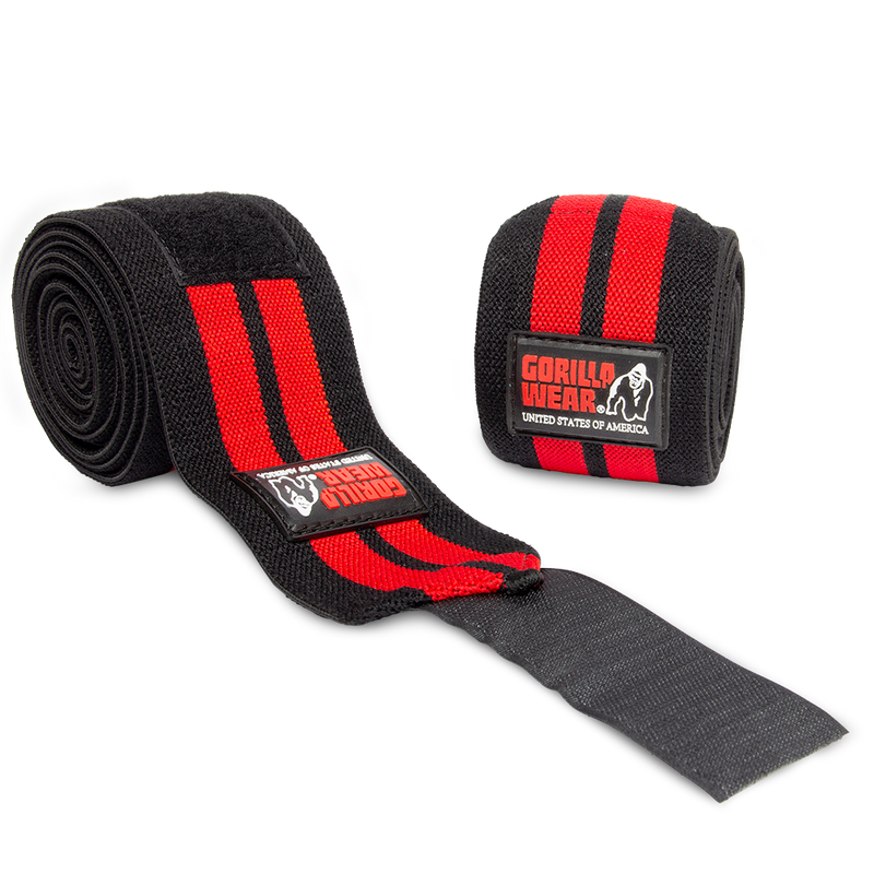Load image into Gallery viewer, Gorilla Wear - Knee Wraps - Black/Red