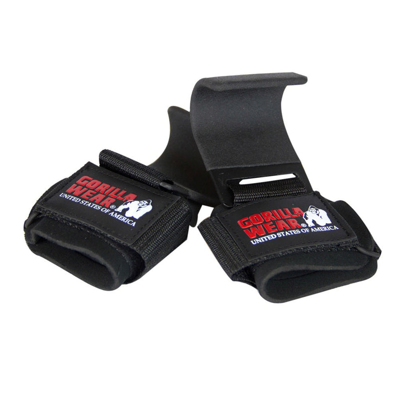 Load image into Gallery viewer, Gorilla Wear - Weight Lifting Hooks - Black