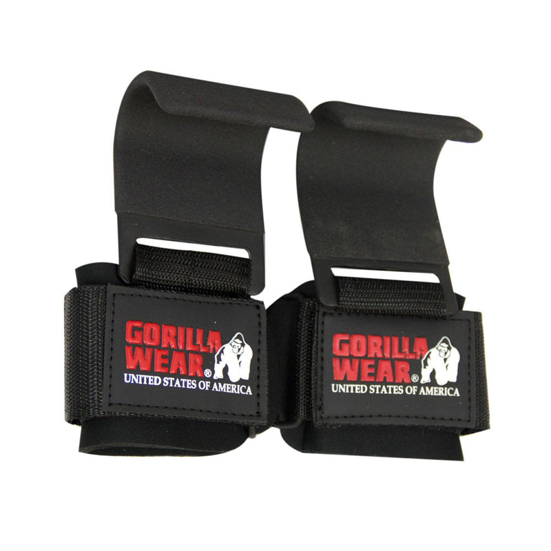 Load image into Gallery viewer, Gorilla Wear - Weight Lifting Hooks - Black