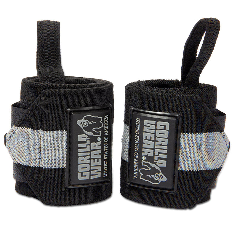 Load image into Gallery viewer, Gorilla Wear - Wrist Wraps Ultra - Black/Gray