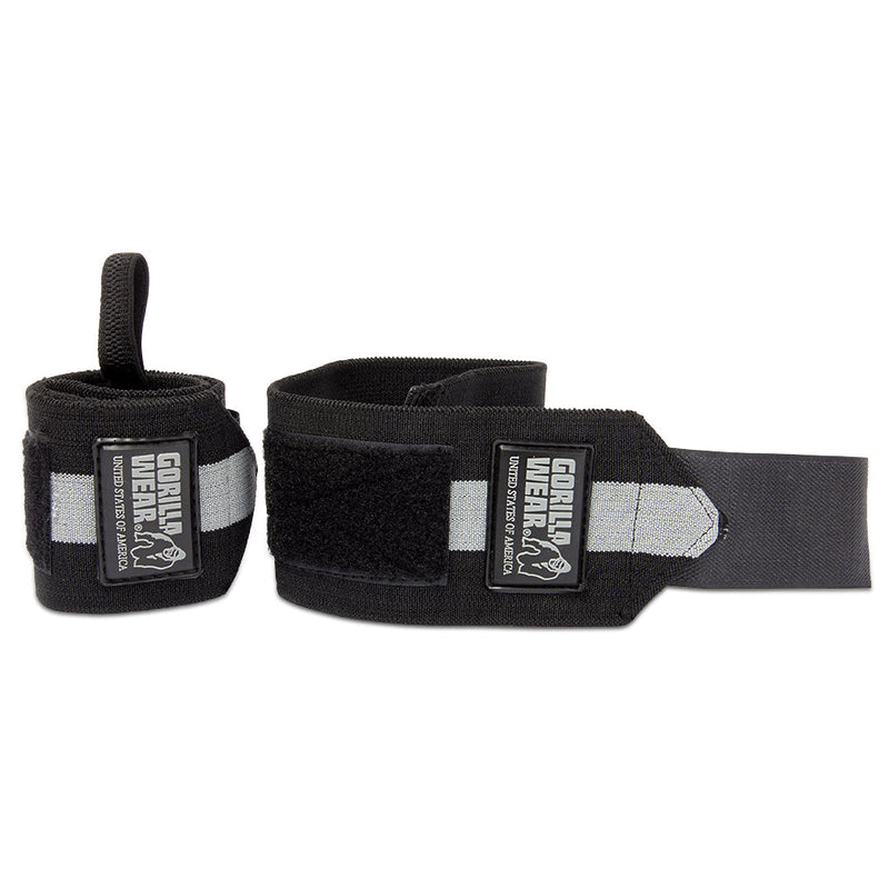Load image into Gallery viewer, Gorilla Wear - Wrist Wraps Ultra - Black/Gray