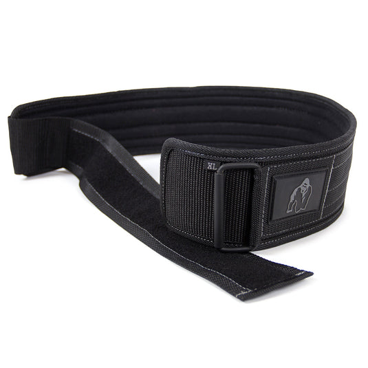 Gorilla Wear - 4 Inch Nylon Lifting Belt - Black/Gray