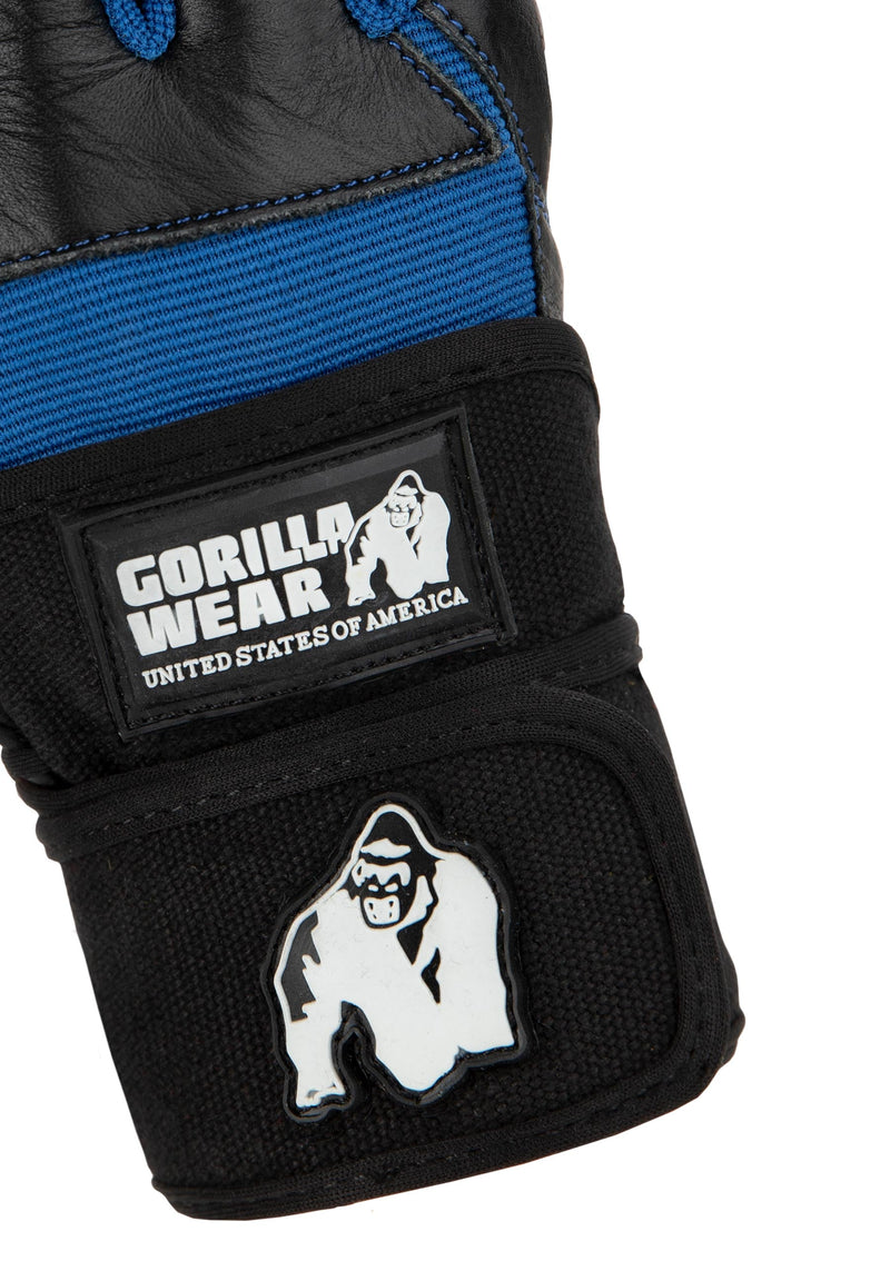 Load image into Gallery viewer, Gorilla Wear - Dallas Wrist Wraps Gloves - Black/Blue
