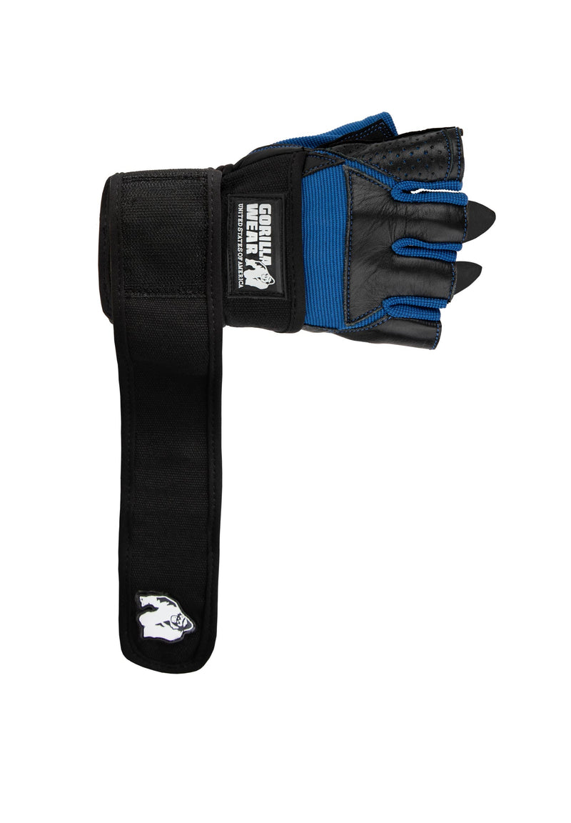 Load image into Gallery viewer, Gorilla Wear - Dallas Wrist Wraps Gloves - Black/Blue