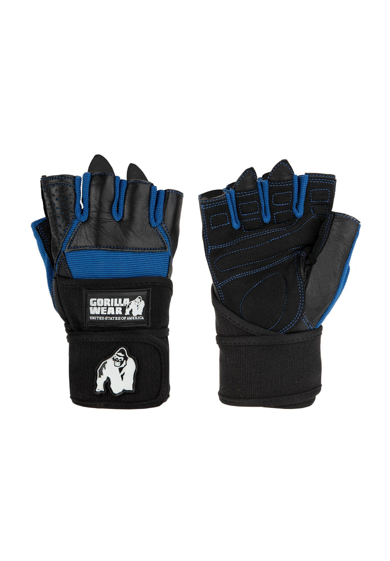 Load image into Gallery viewer, Gorilla Wear - Dallas Wrist Wraps Gloves - Black/Blue