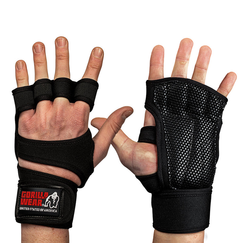 Load image into Gallery viewer, Gorilla Wear - Yuma Weight Lifting Gloves - Black