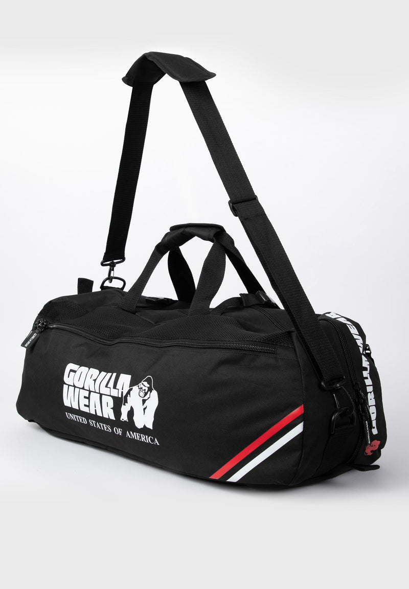 Load image into Gallery viewer, Gorilla Wear - Norris Hybrid Gym Bag/Backpack - Black