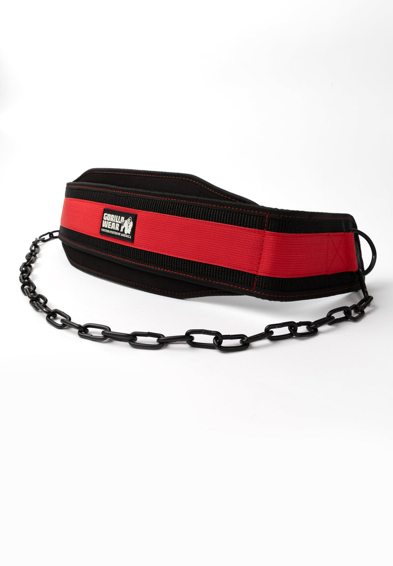 Load image into Gallery viewer, Gorilla Wear - Nylon Dip Belt - Black/Red