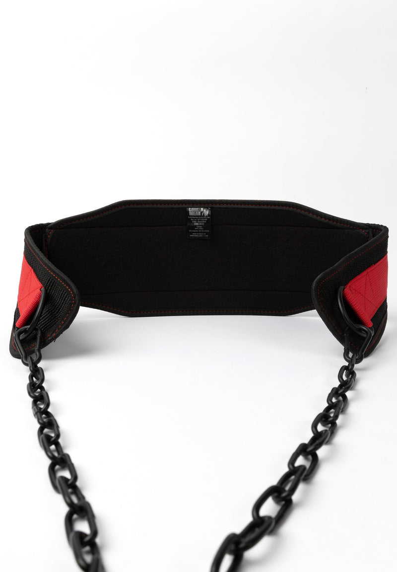 Load image into Gallery viewer, Gorilla Wear - Nylon Dip Belt - Black/Red