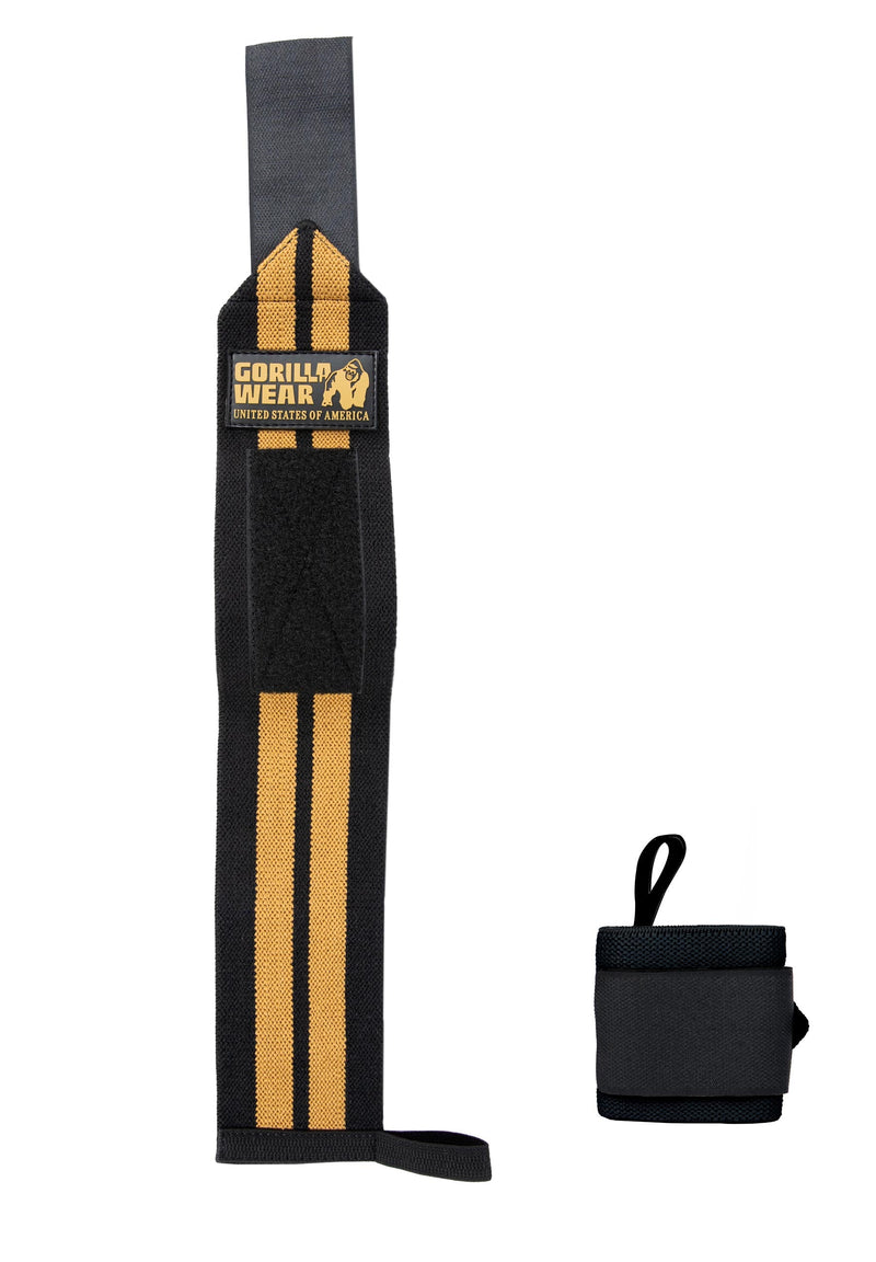 Load image into Gallery viewer, Gorilla Wear - Wrist Wraps Pro - Black/Gold