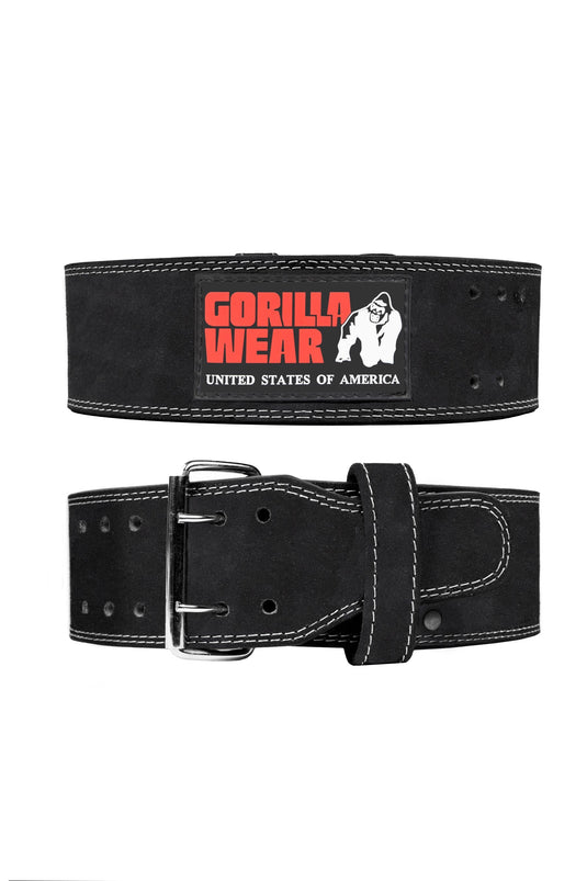 Gorilla Wear - Gw 4-inch Leather Lifting Belt - Black