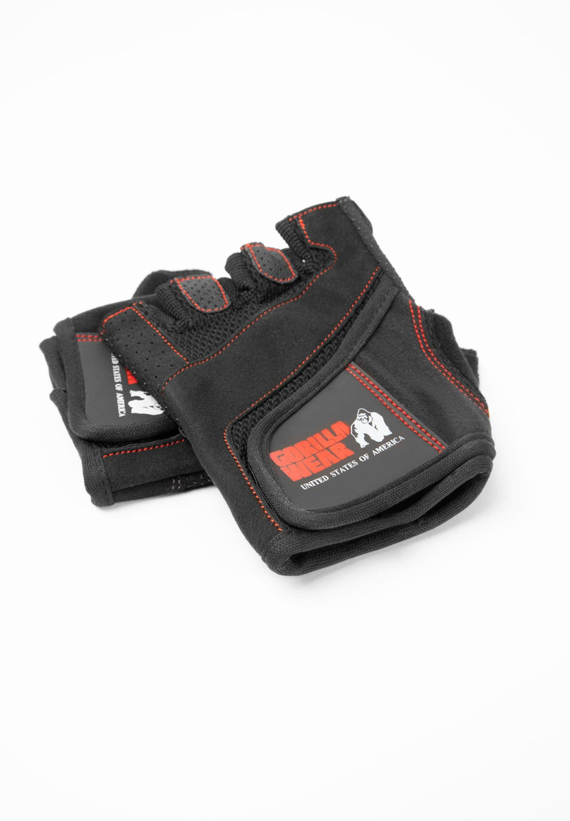 Load image into Gallery viewer, Gorilla Wear - Women's Fitness Gloves - Black/Red Stitched