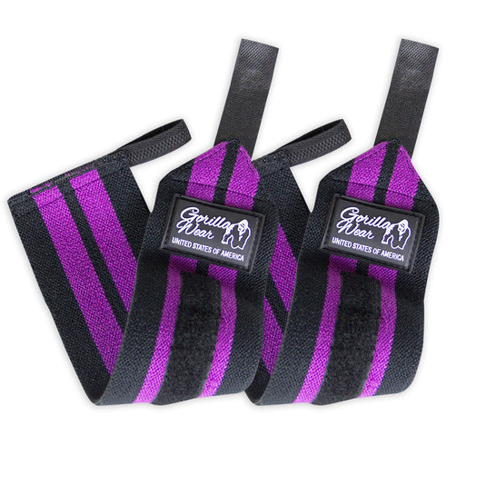Gorilla Wear - Women's Wrist Wraps - Black/Purple