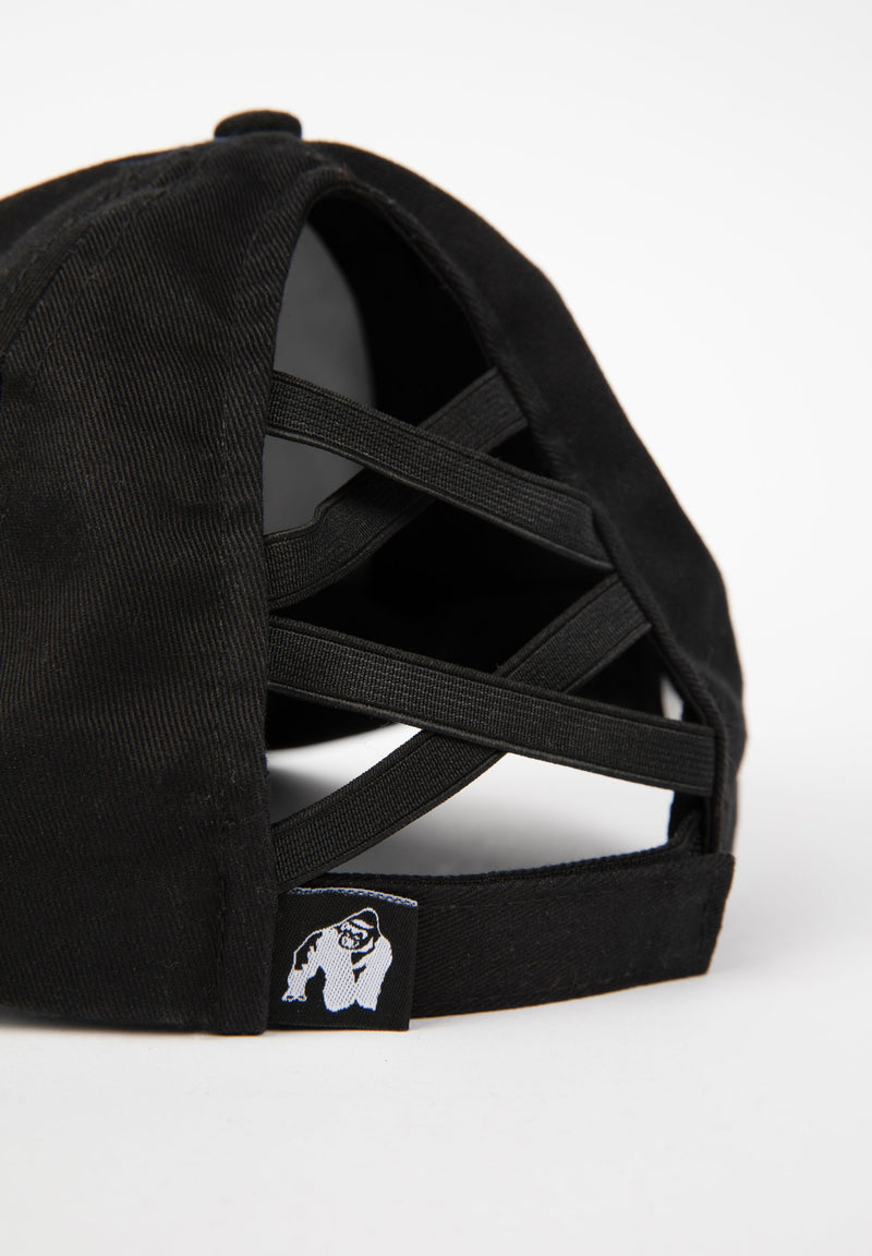 Load image into Gallery viewer, Gorilla Wear - Sharon Ponytail Cap - White/Black