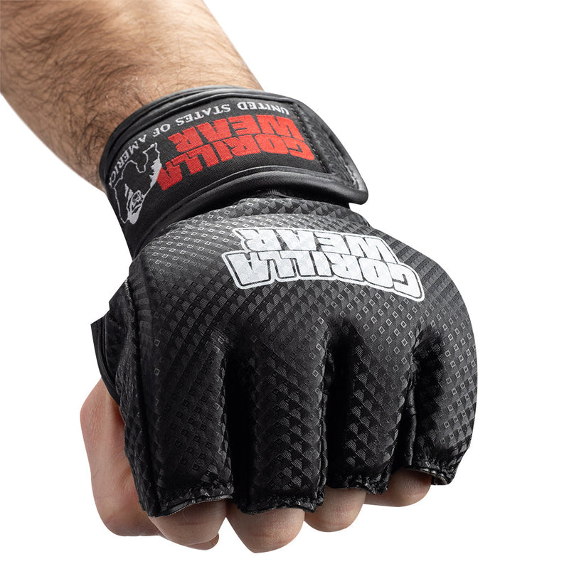 Load image into Gallery viewer, Gorilla Wear - Berea mma gloves (without thumb) - black/white