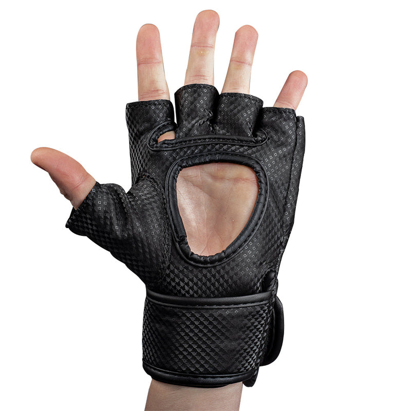 Load image into Gallery viewer, Gorilla Wear - Manton Mma Gloves (With Thumb) - Black/White