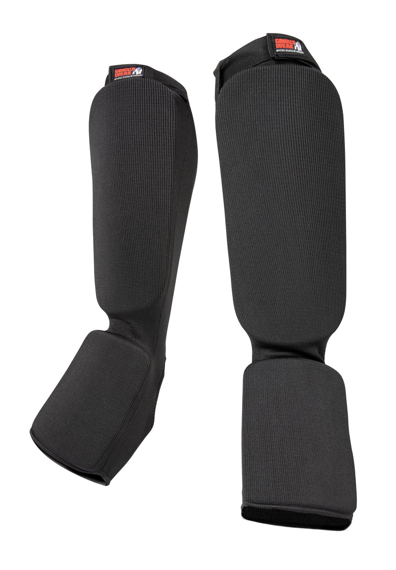 Load image into Gallery viewer, Gorilla Wear - Jefferson Shin Guards - Black