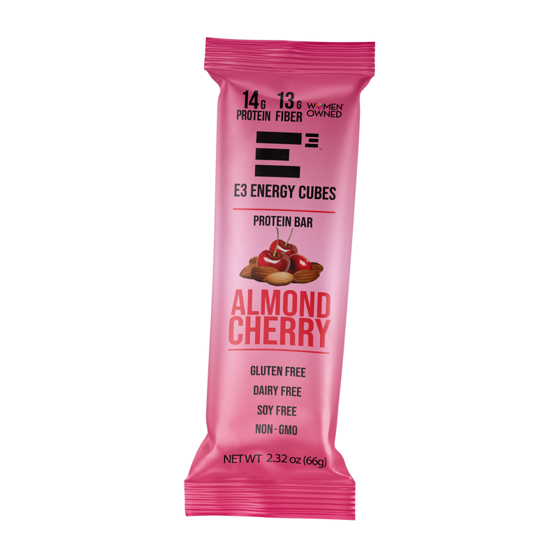 Load image into Gallery viewer, E3 Energy Cubes - Almond Cherry Protein Bars (12 bars)