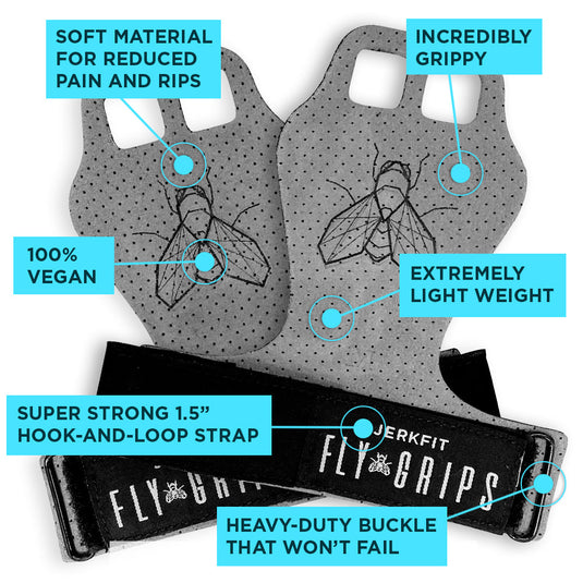 JerkFit - Fly Grips Ultra Premium Vegan Crossfit gloves