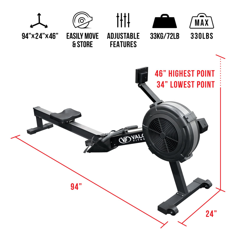 Load image into Gallery viewer, Valor Fitness - Rowing Machine