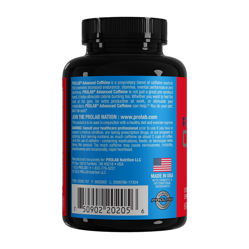 Load image into Gallery viewer, Prolab Nutrition - Advanced Caffeine® (60 Count)