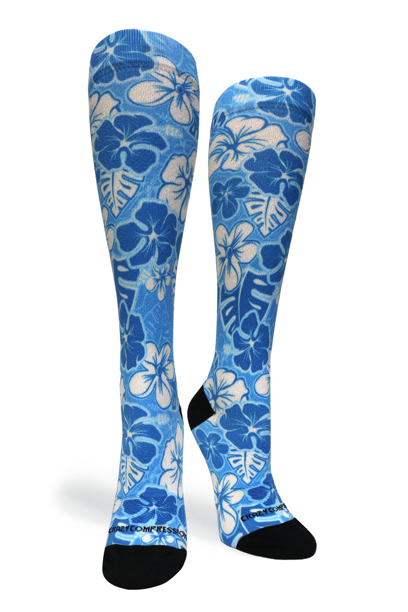 Load image into Gallery viewer, Crazy Compression - Aloha Blue - (Standard & Extra Wide)