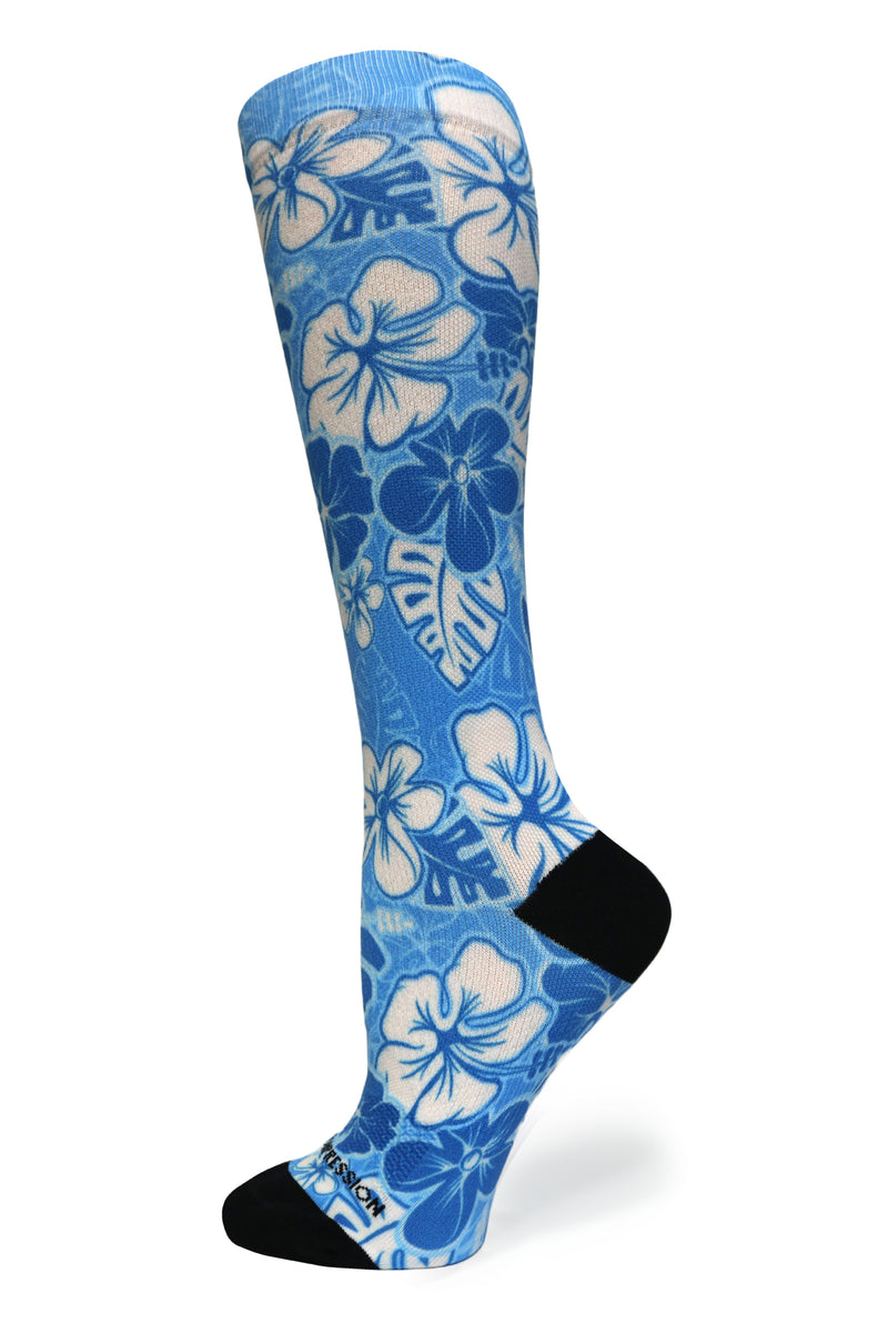 Load image into Gallery viewer, Crazy Compression - Aloha Blue - (Standard & Extra Wide)