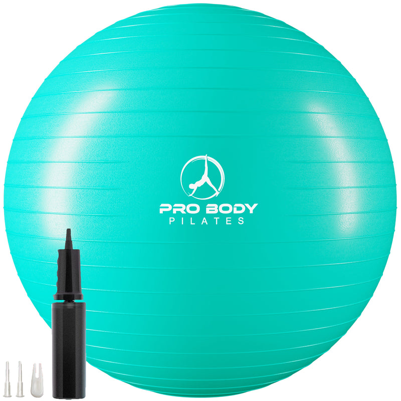 Load image into Gallery viewer, ProBody Pilates - Pregnancy Ball for Maternity, Labor and Birth. Includes Pregnancy Guide. (Aqua)