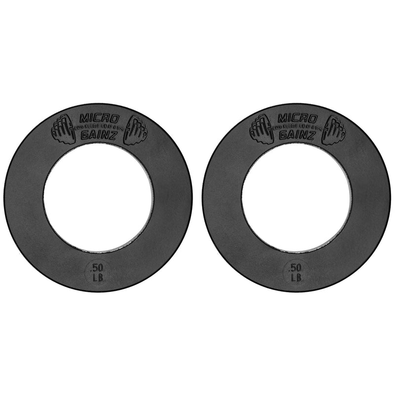 Load image into Gallery viewer, Micro Gainz - Olympic Size Fractional Weight Plates Pair of Yellow .50Lb Plates