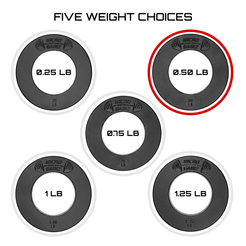 Load image into Gallery viewer, Micro Gainz - Olympic Size Fractional Weight Plates Pair of .50LB Plates