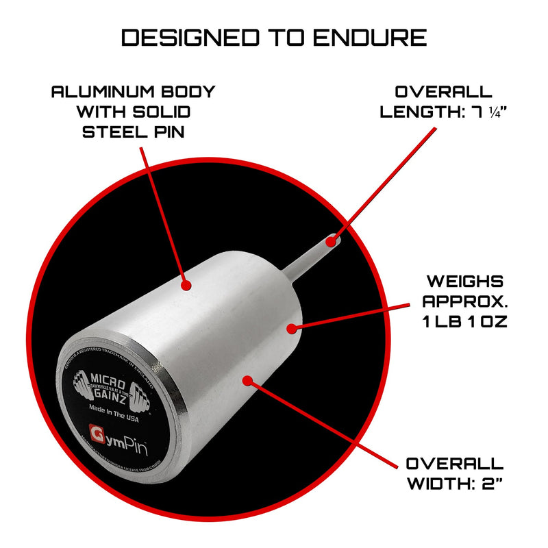 Load image into Gallery viewer, Micro Gainz - GymPin (3" Length)