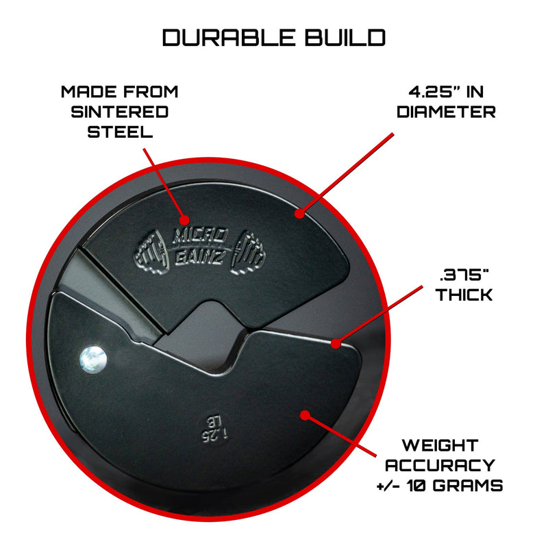 Load image into Gallery viewer, Micro Gainz - Triple Pack of 1Lb, 1.25Lb, & 2.5Lb Dumbbell Fractional Weight Plates