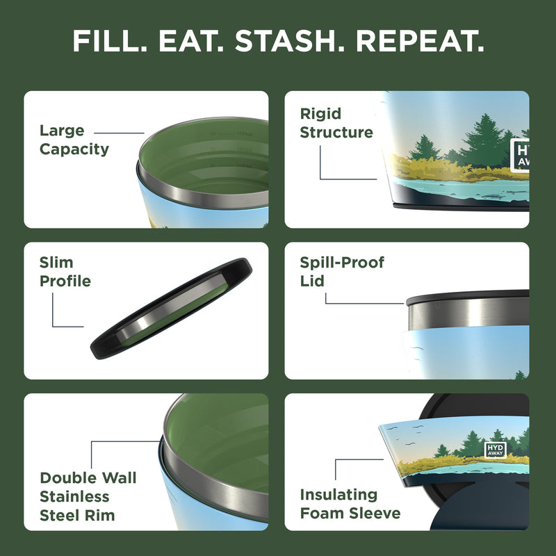 Load image into Gallery viewer, Hydaway - Collapsible Insulated Bowl | 1-Quart