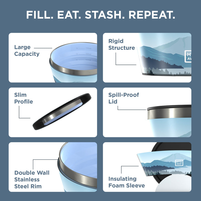 Load image into Gallery viewer, Hydaway - Collapsible Insulated Bowl | 1-Quart