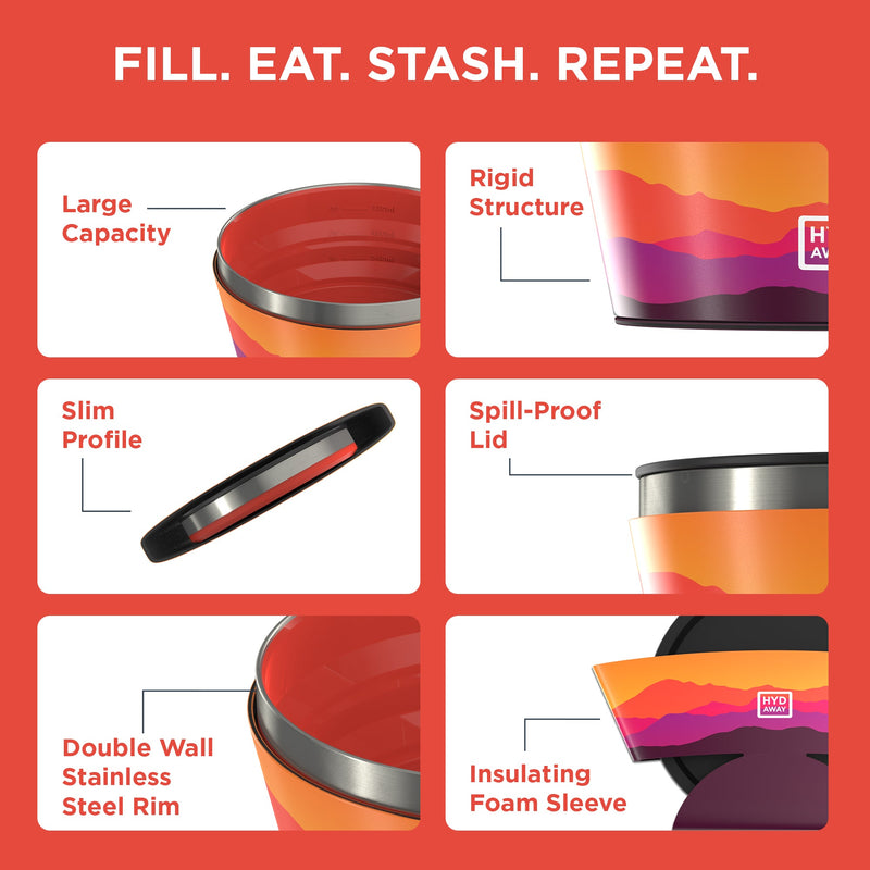 Load image into Gallery viewer, Hydaway - Collapsible Insulated Bowl | 1-Quart