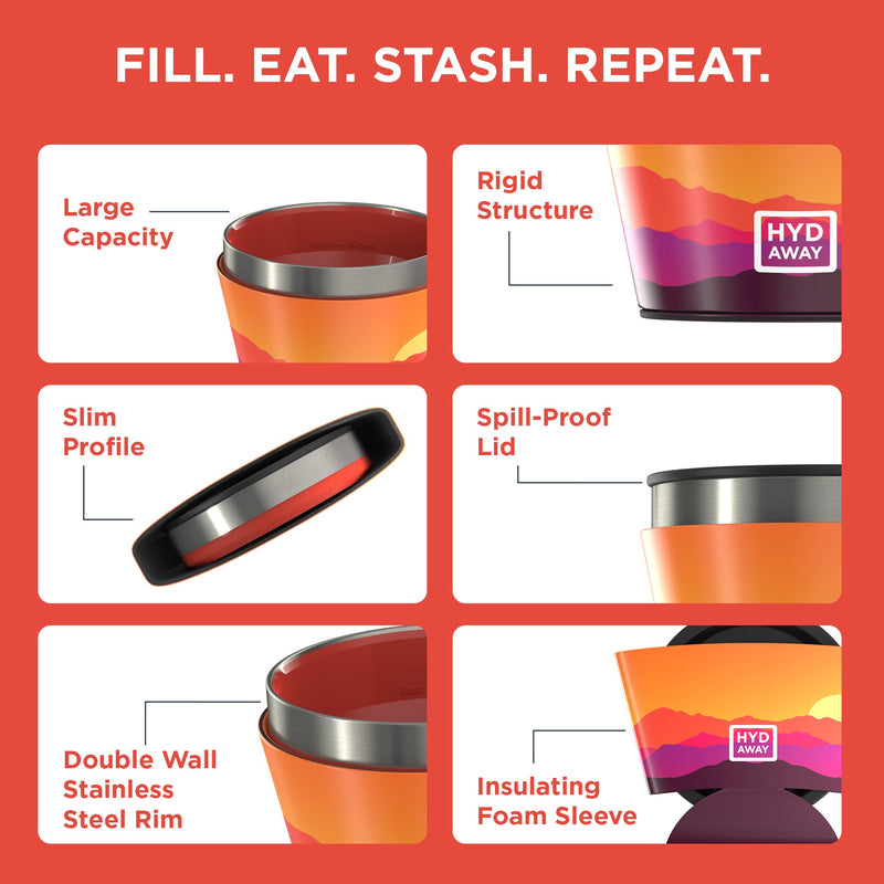 Load image into Gallery viewer, Hydaway - Collapsible Insulated Bowl | 1.5-Cup