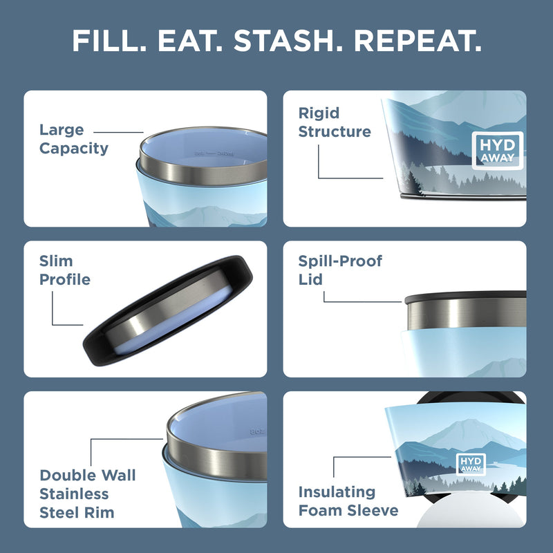 Load image into Gallery viewer, Hydaway - Collapsible Insulated Bowl | 1.5-Cup