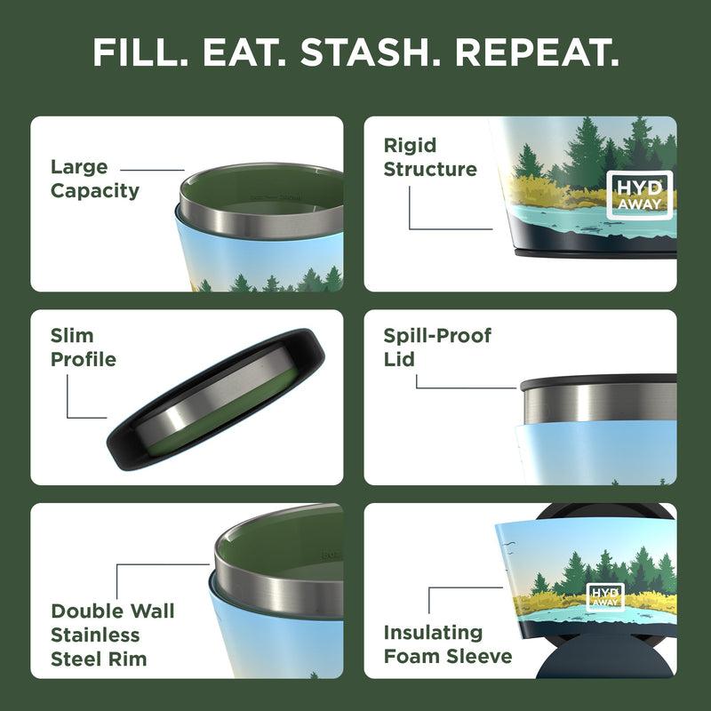 Load image into Gallery viewer, Hydaway - Collapsible Insulated Bowl | 1.5-Cup