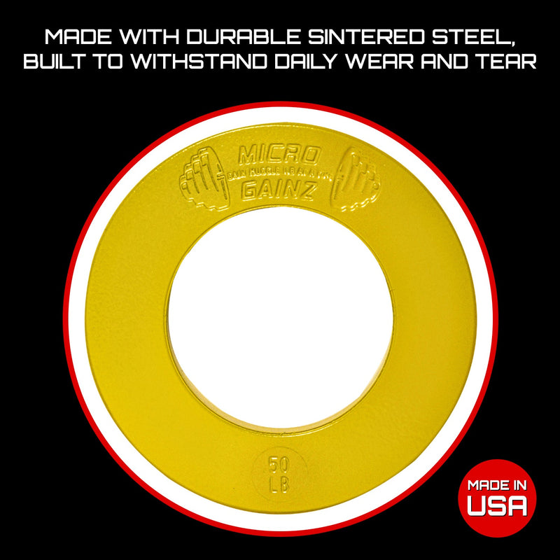 Load image into Gallery viewer, Micro Gainz - Multi-color Olympic Size Fractional Weight Plates Set of 10 Plates .25LB-1.25LB w/ Bag