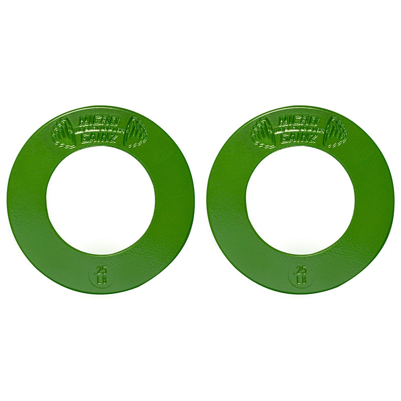 Load image into Gallery viewer, Micro Gainz - Olympic Size Fractional Weight Plates Pair of Green .25LB Plates