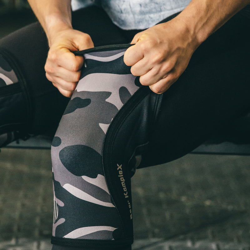 Load image into Gallery viewer, Bear KompleX - Knee Sleeves - Black Camo