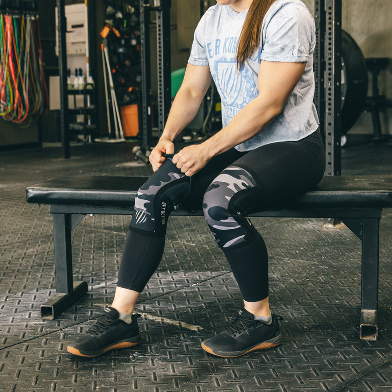 Load image into Gallery viewer, Bear KompleX - Bear KompleX Knee Sleeves - Black Camo