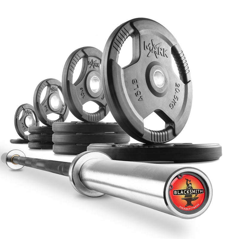 Load image into Gallery viewer, XMARK - Tri-Grip Olympic Weight Plates and Olympic Barbell Sets