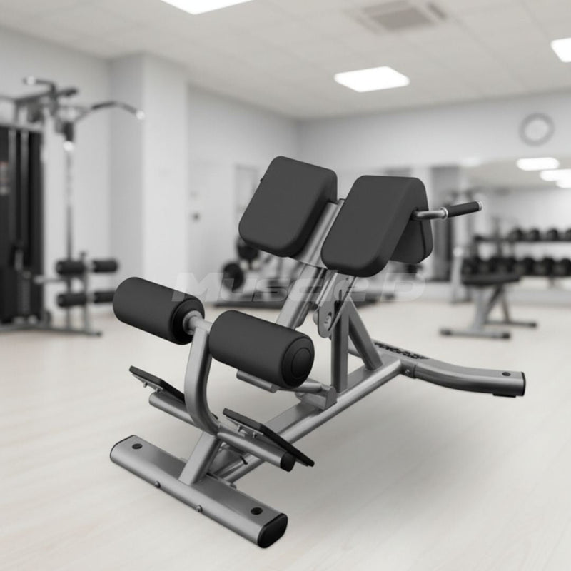 Load image into Gallery viewer, Muscle D Fitness - Back Extension Bench - Premium Upholstery Lower Back, Roman Chair