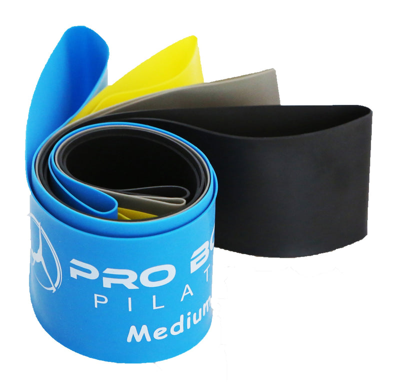 Load image into Gallery viewer, ProBody Pilates - Premium Set of 5 Exercise Bands to Complement Pilates, Yoga, Physical Therapy and Strength Training