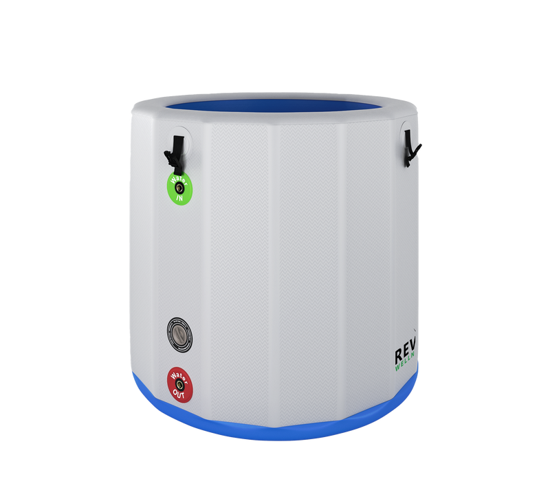 Load image into Gallery viewer, RevX Wellness - RevX Inflatable Barrel with Inflatable Steps