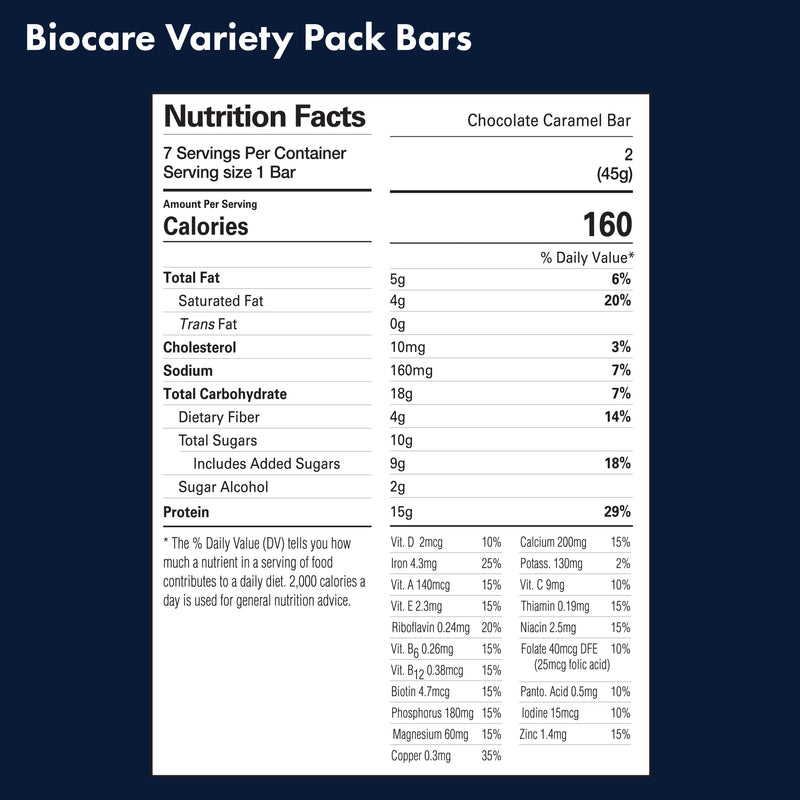 Load image into Gallery viewer, Biocare - 15G Protein Bars Variety Pack (7-Count)